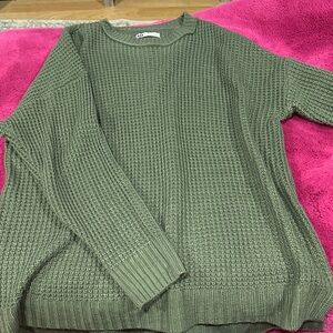 SO Olive Green Knit Sweater